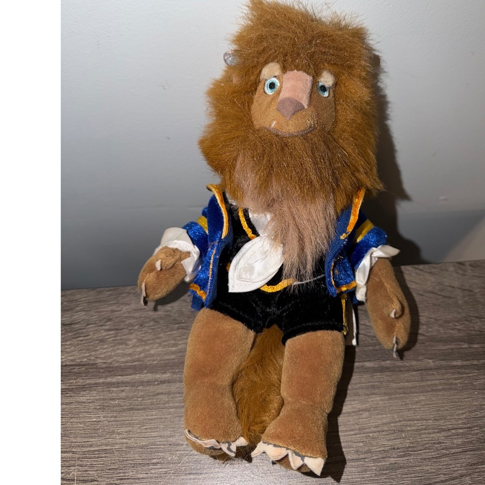 VTG Disney Store Beauty and the Beast Mini Bean Bag Plush 8" Y2K